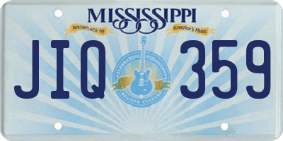 MS license plate JIQ359