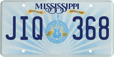 MS license plate JIQ368