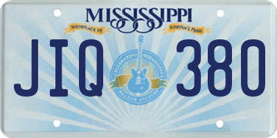 MS license plate JIQ380