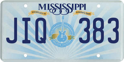 MS license plate JIQ383