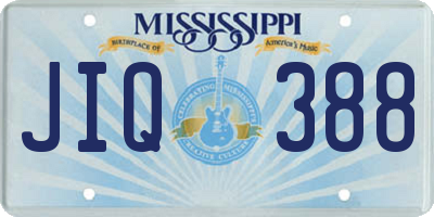 MS license plate JIQ388