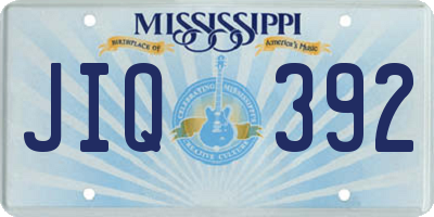 MS license plate JIQ392