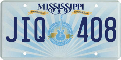 MS license plate JIQ408