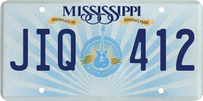 MS license plate JIQ412