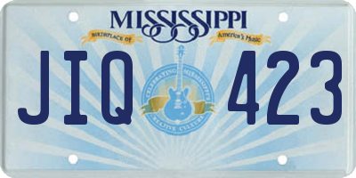 MS license plate JIQ423
