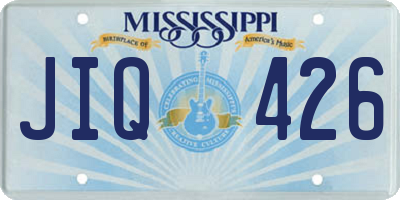 MS license plate JIQ426
