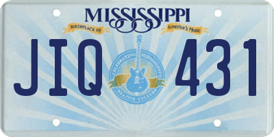 MS license plate JIQ431