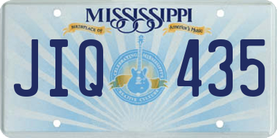 MS license plate JIQ435