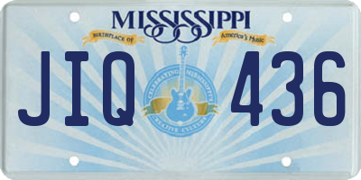 MS license plate JIQ436