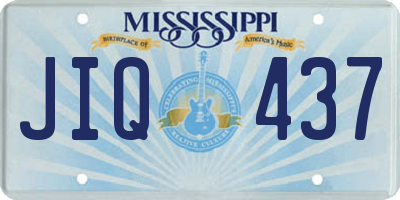 MS license plate JIQ437