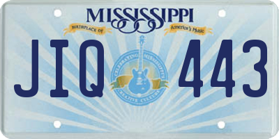 MS license plate JIQ443