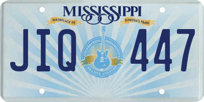 MS license plate JIQ447