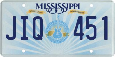 MS license plate JIQ451
