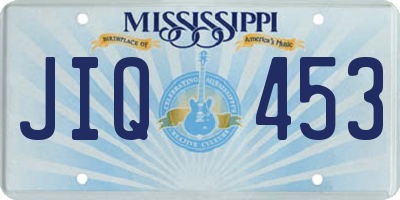 MS license plate JIQ453