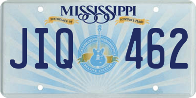 MS license plate JIQ462