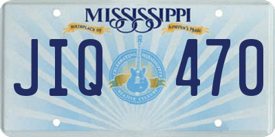 MS license plate JIQ470
