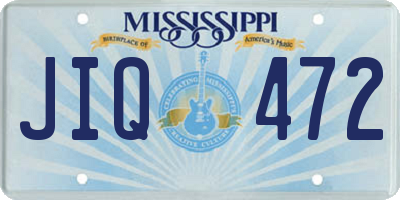 MS license plate JIQ472