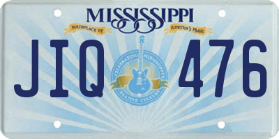 MS license plate JIQ476