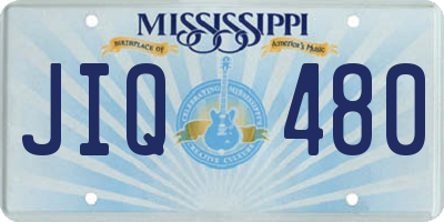 MS license plate JIQ480