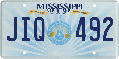 MS license plate JIQ492