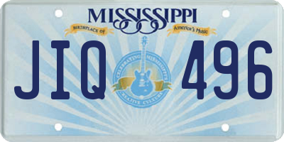 MS license plate JIQ496