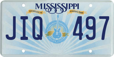MS license plate JIQ497