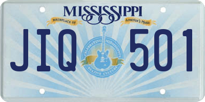 MS license plate JIQ501