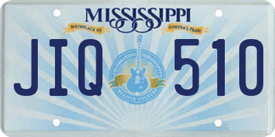 MS license plate JIQ510