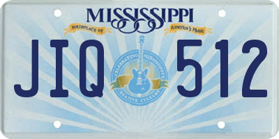 MS license plate JIQ512