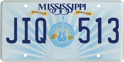 MS license plate JIQ513