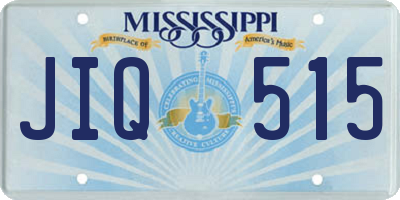 MS license plate JIQ515
