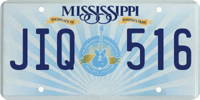 MS license plate JIQ516