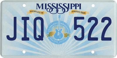 MS license plate JIQ522