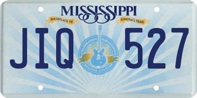 MS license plate JIQ527