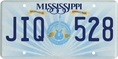 MS license plate JIQ528