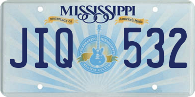 MS license plate JIQ532