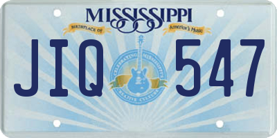 MS license plate JIQ547