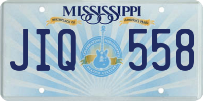 MS license plate JIQ558