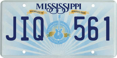 MS license plate JIQ561