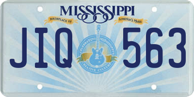 MS license plate JIQ563