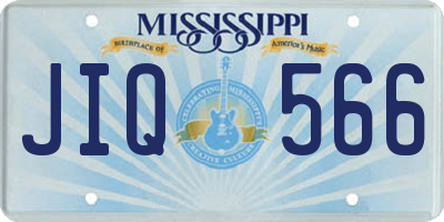 MS license plate JIQ566