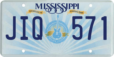 MS license plate JIQ571