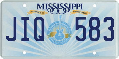 MS license plate JIQ583