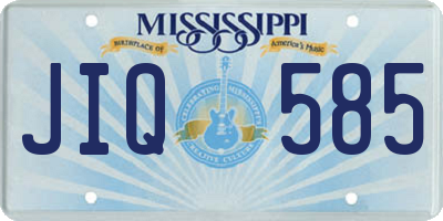 MS license plate JIQ585