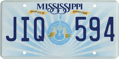 MS license plate JIQ594