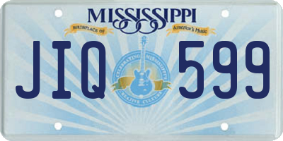 MS license plate JIQ599