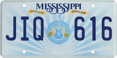 MS license plate JIQ616