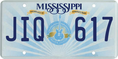 MS license plate JIQ617