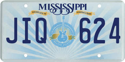 MS license plate JIQ624