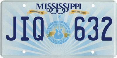 MS license plate JIQ632